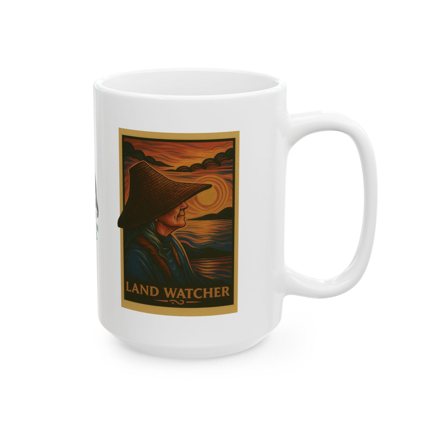Land Watcher Formline Ceramic Mug, (11oz, 15oz)