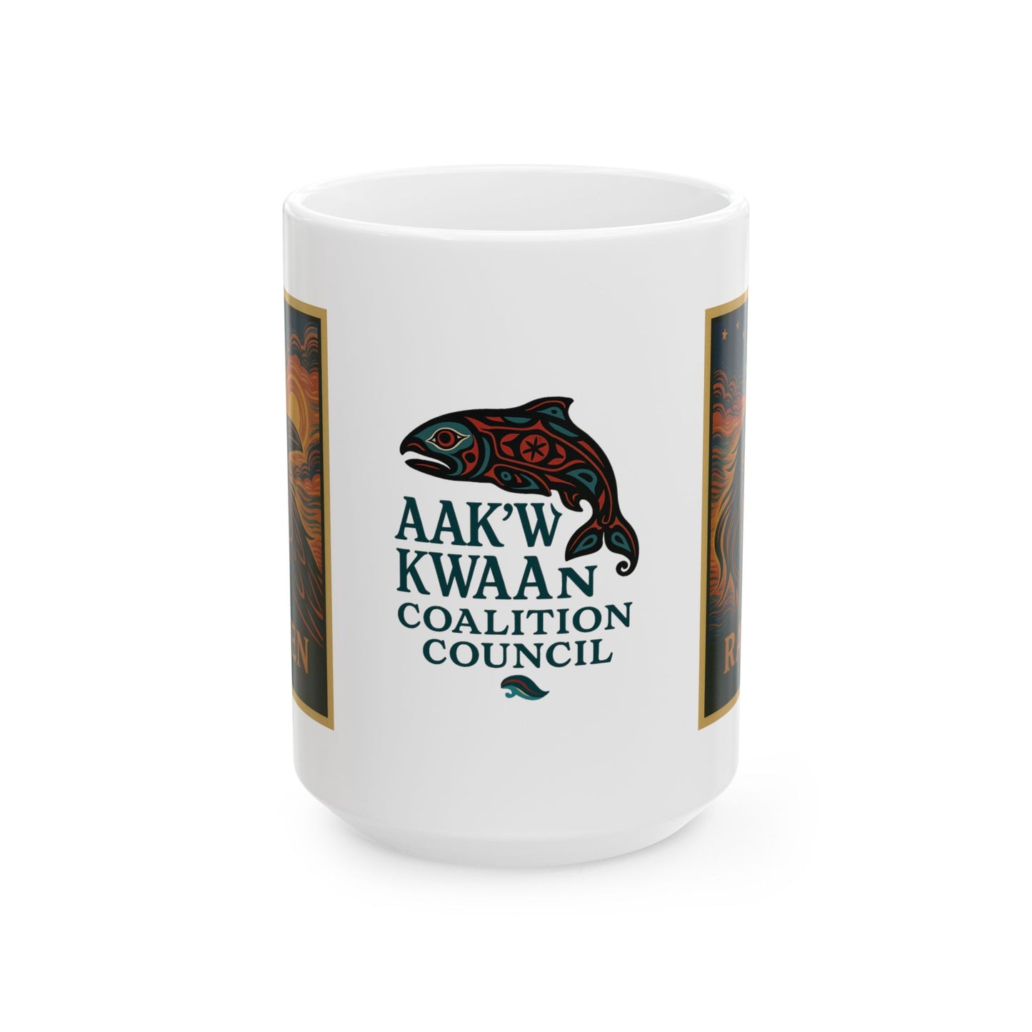 Raven Formline Ceramic Mug, (11oz, 15oz)