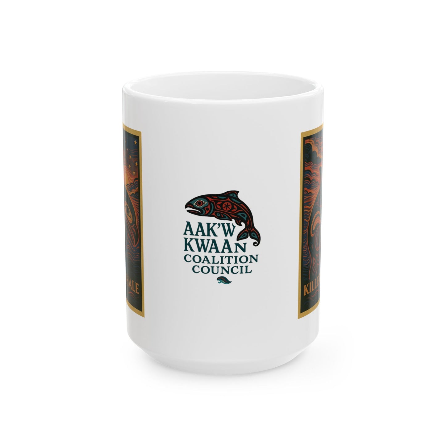 Killer Whale Formline Ceramic Mug, (11oz, 15oz)