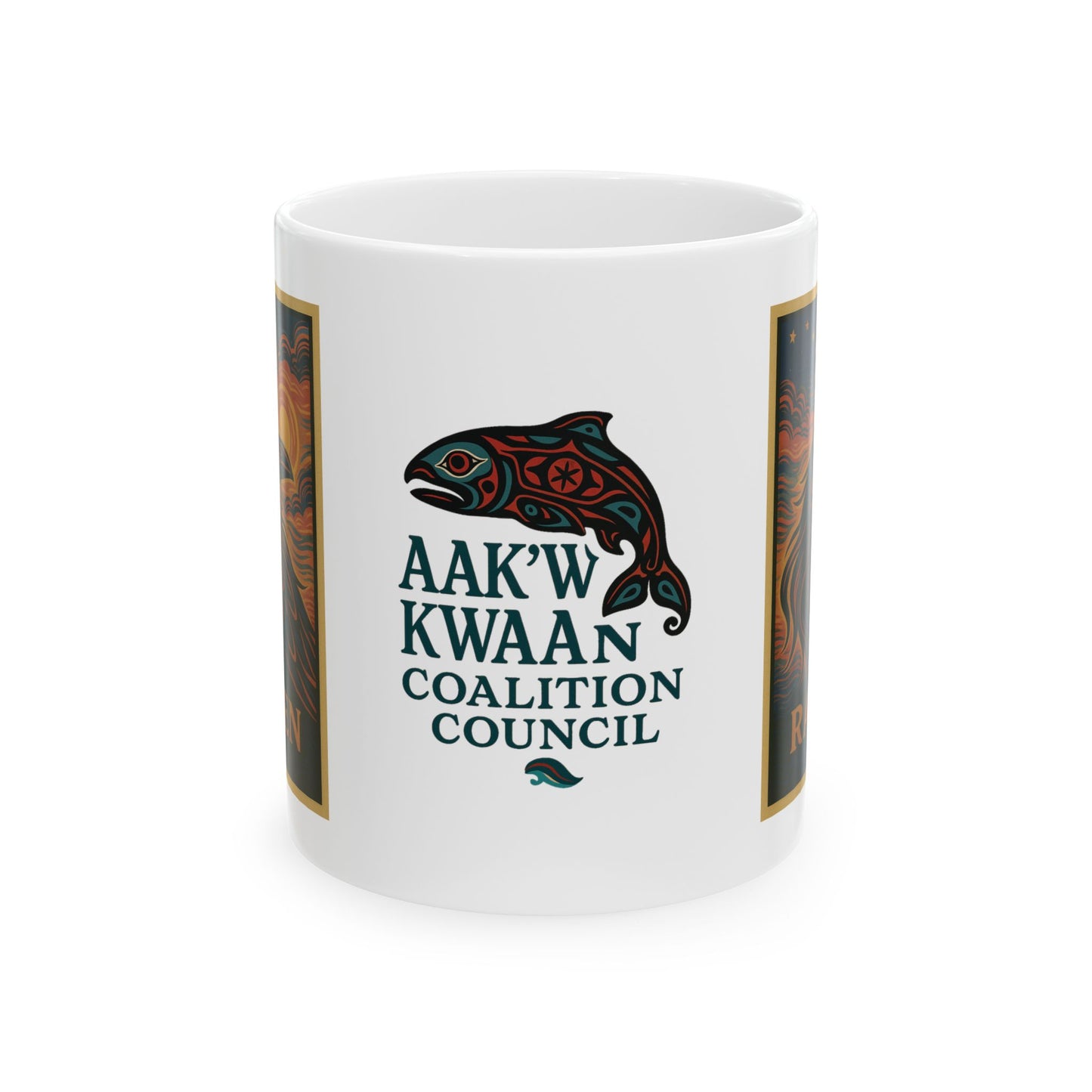 Raven Formline Ceramic Mug, (11oz, 15oz)