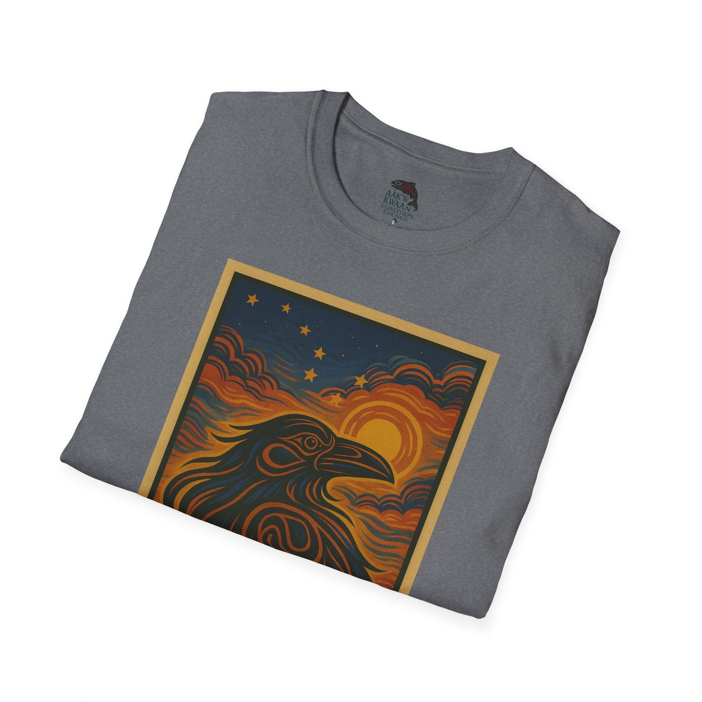 Raven Unisex Softstyle T-Shirt - Nature Lover Tee, Gifts for Hikers, Casual Wear, Outdoor Adventure, Eco-Friendly Apparel