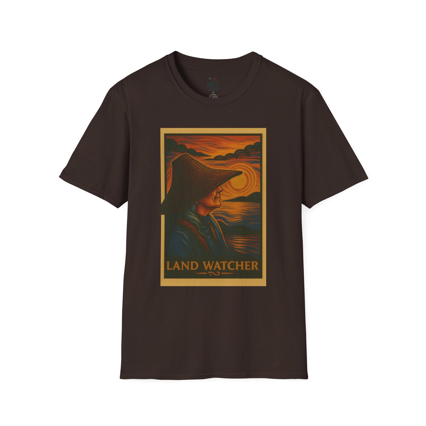Land Watcher Unisex Softstyle T-Shirt - Nature Lover Tee, Gifts for Hikers, Casual Wear, Outdoor Adventure, Eco-Friendly Apparel