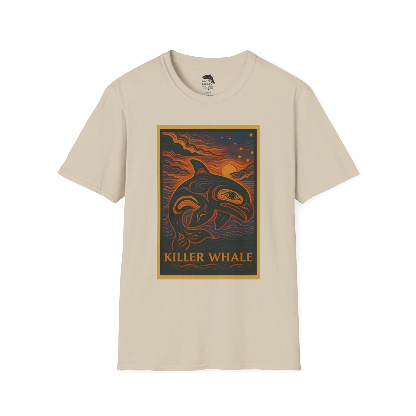 Killer Whale Unisex Softstyle T-Shirt - Nature Lover Tee, Gifts for Hikers, Casual Wear, Outdoor Adventure, Eco-Friendly Apparel