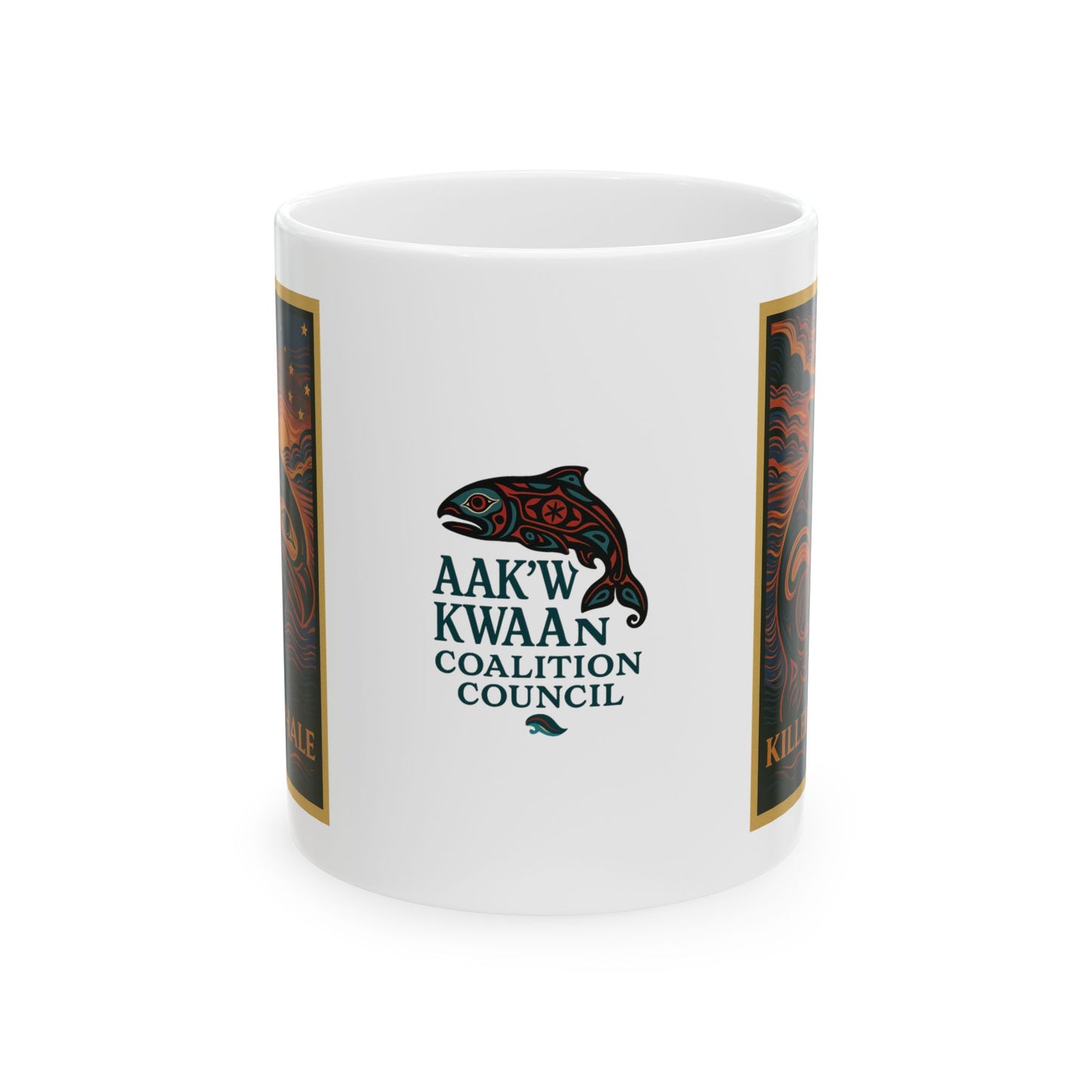 Killer Whale Formline Ceramic Mug, (11oz, 15oz)