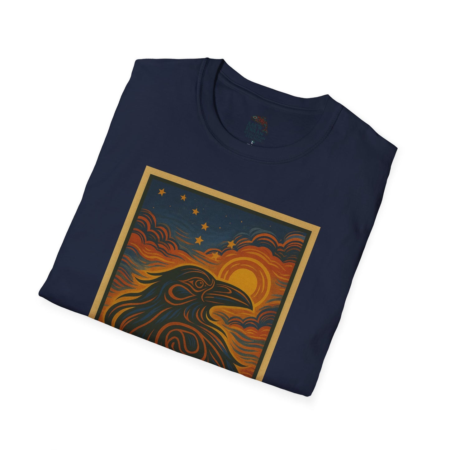 Raven Unisex Softstyle T-Shirt - Nature Lover Tee, Gifts for Hikers, Casual Wear, Outdoor Adventure, Eco-Friendly Apparel