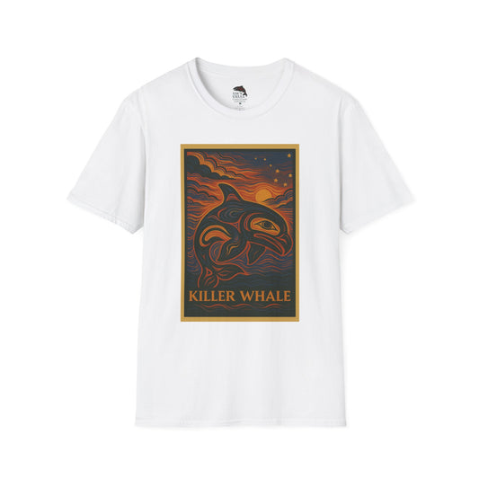 Killer Whale Unisex Softstyle T-Shirt - Nature Lover Tee, Gifts for Hikers, Casual Wear, Outdoor Adventure, Eco-Friendly Apparel