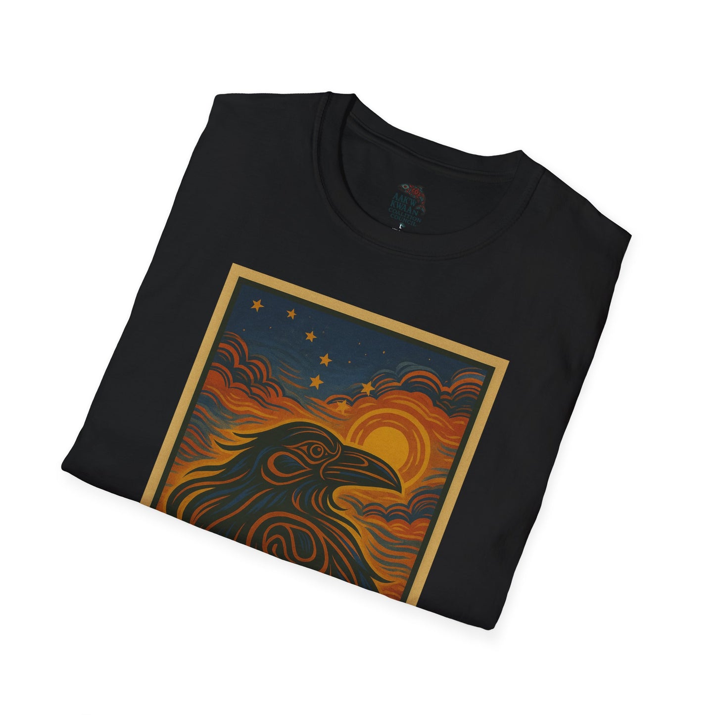 Raven Unisex Softstyle T-Shirt - Nature Lover Tee, Gifts for Hikers, Casual Wear, Outdoor Adventure, Eco-Friendly Apparel