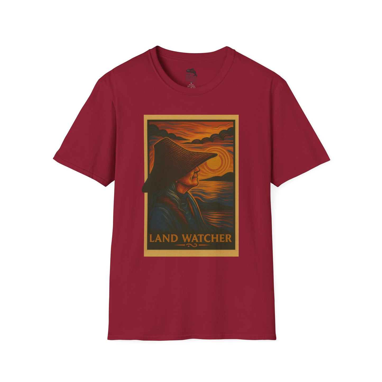 Land Watcher Unisex Softstyle T-Shirt - Nature Lover Tee, Gifts for Hikers, Casual Wear, Outdoor Adventure, Eco-Friendly Apparel