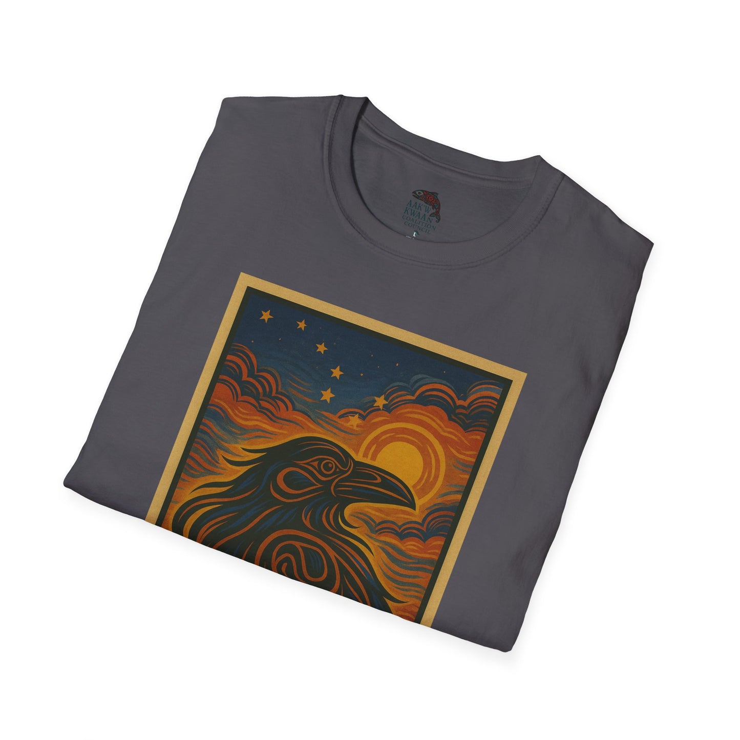 Raven Unisex Softstyle T-Shirt - Nature Lover Tee, Gifts for Hikers, Casual Wear, Outdoor Adventure, Eco-Friendly Apparel