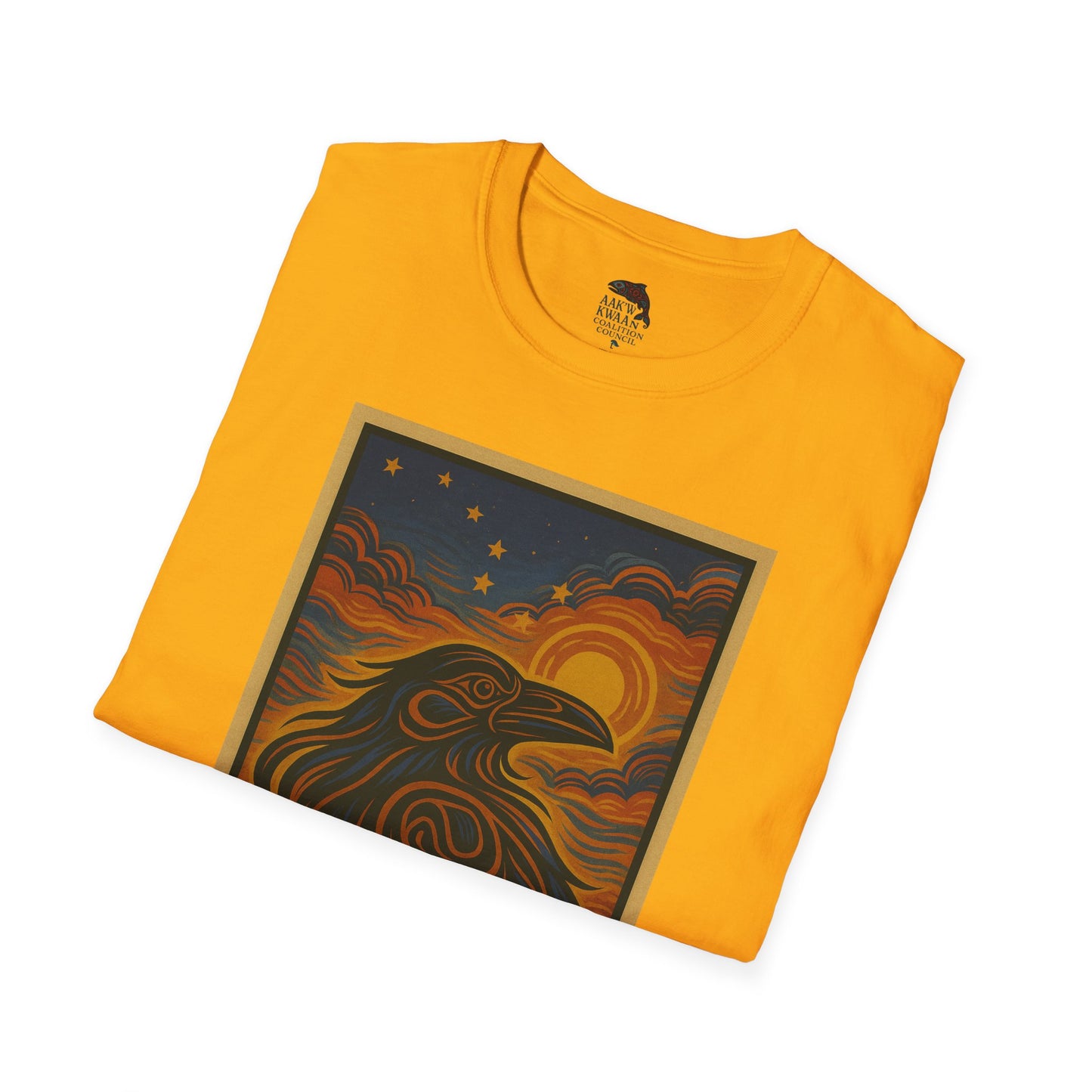 Raven Unisex Softstyle T-Shirt - Nature Lover Tee, Gifts for Hikers, Casual Wear, Outdoor Adventure, Eco-Friendly Apparel