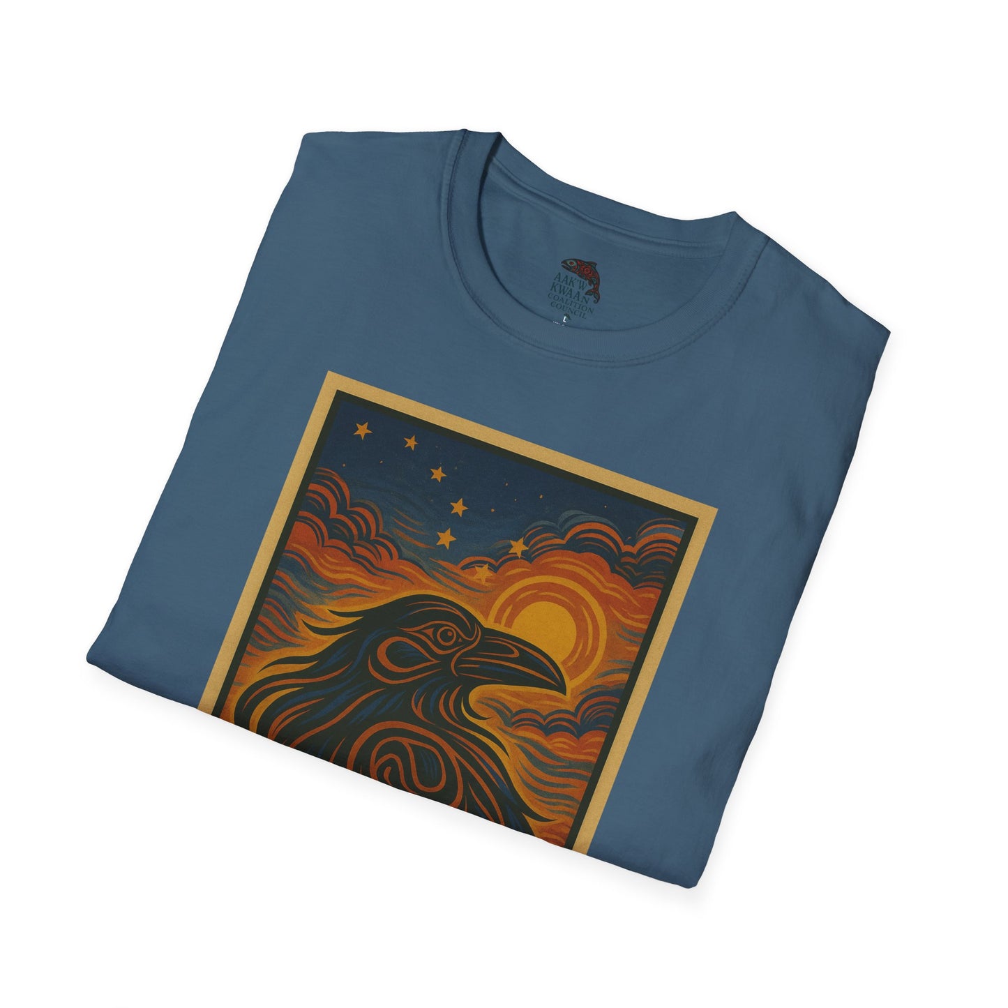 Raven Unisex Softstyle T-Shirt - Nature Lover Tee, Gifts for Hikers, Casual Wear, Outdoor Adventure, Eco-Friendly Apparel
