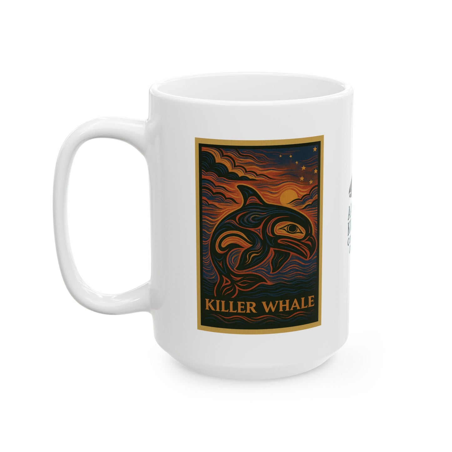 Killer Whale Formline Ceramic Mug, (11oz, 15oz)