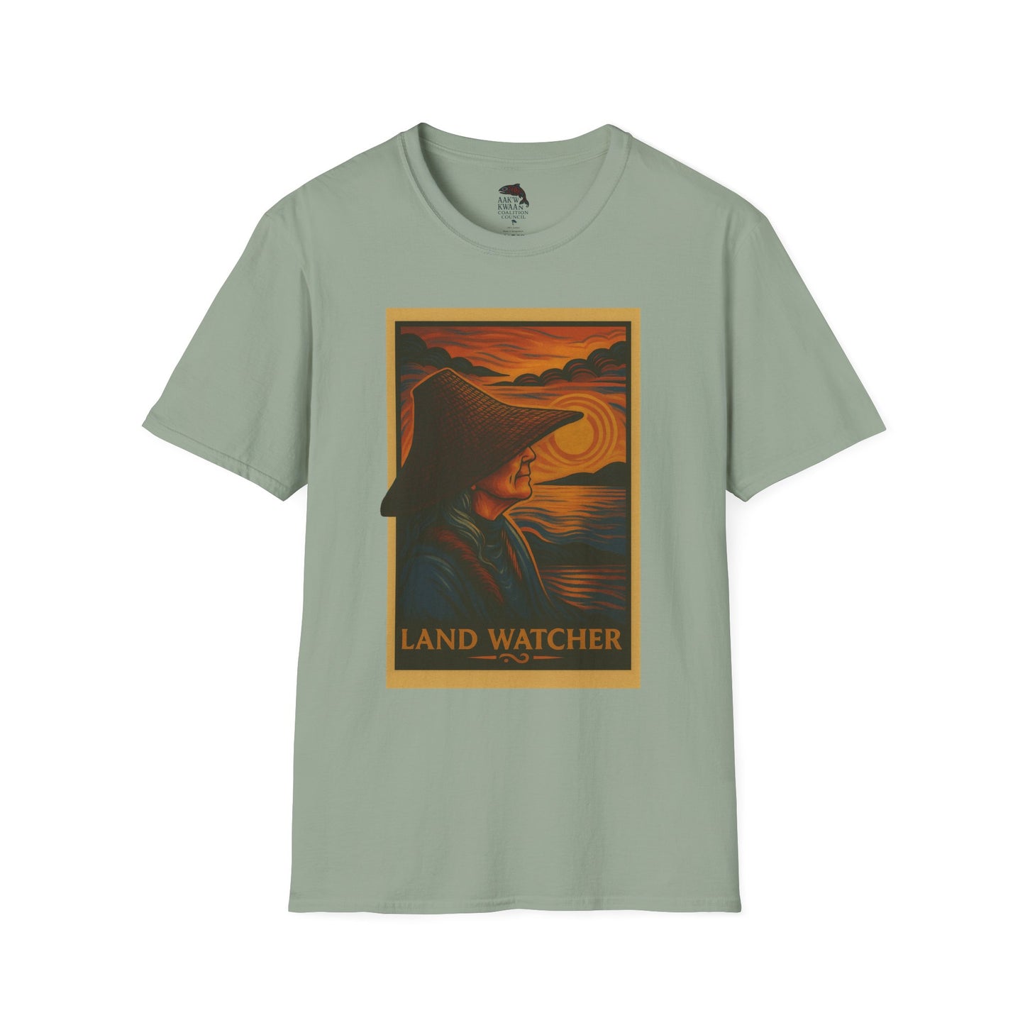 Land Watcher Unisex Softstyle T-Shirt - Nature Lover Tee, Gifts for Hikers, Casual Wear, Outdoor Adventure, Eco-Friendly Apparel