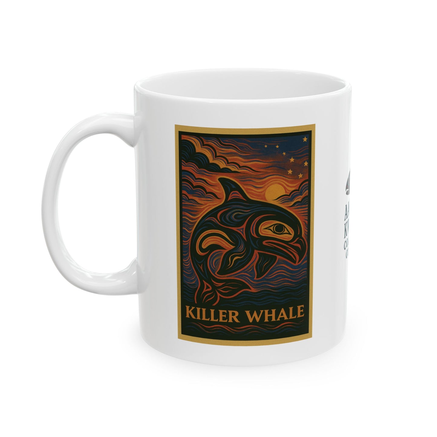 Killer Whale Formline Ceramic Mug, (11oz, 15oz)