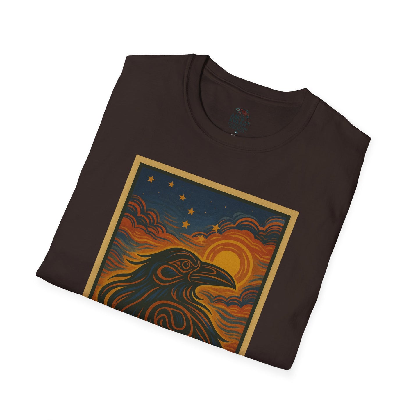 Raven Unisex Softstyle T-Shirt - Nature Lover Tee, Gifts for Hikers, Casual Wear, Outdoor Adventure, Eco-Friendly Apparel