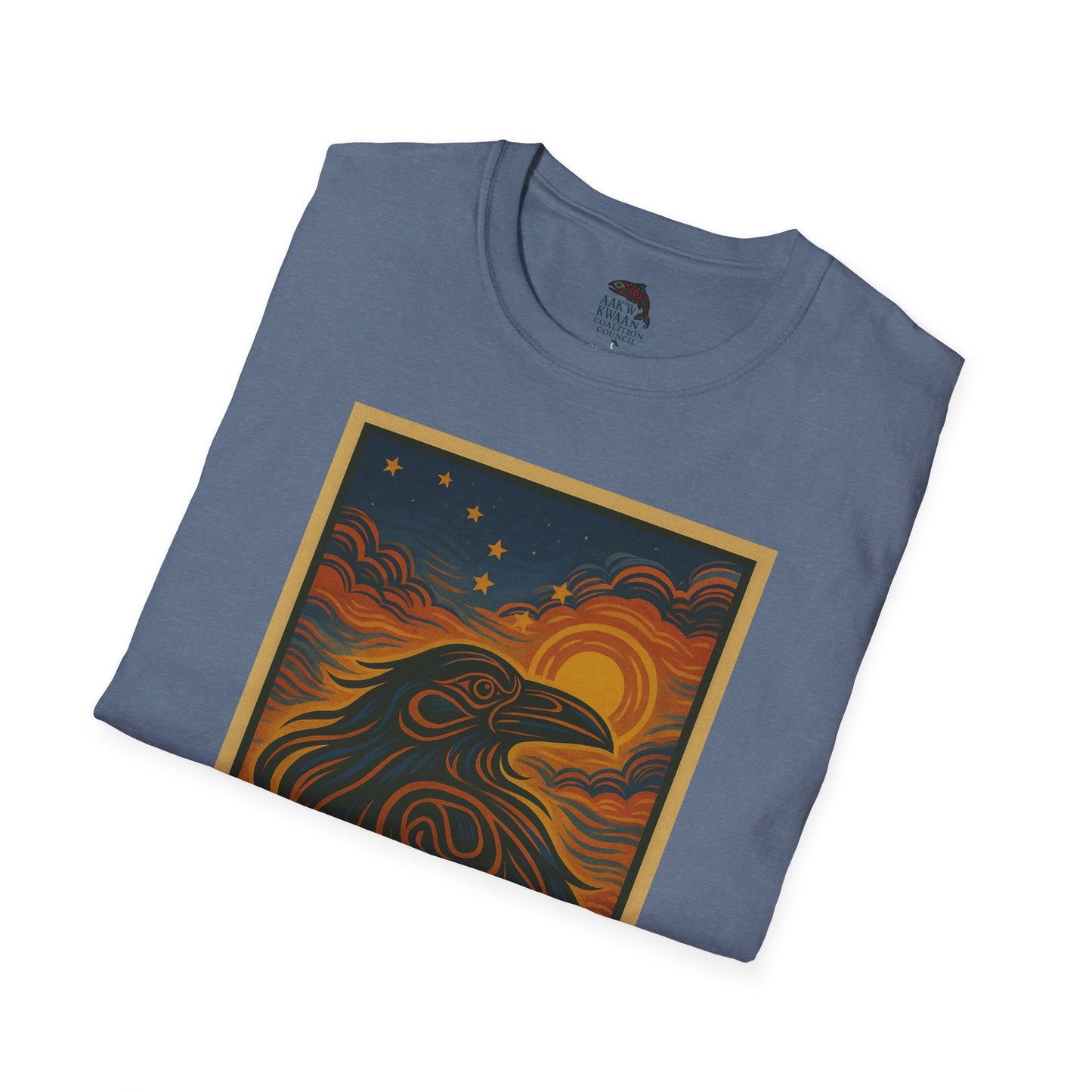Raven Unisex Softstyle T-Shirt - Nature Lover Tee, Gifts for Hikers, Casual Wear, Outdoor Adventure, Eco-Friendly Apparel